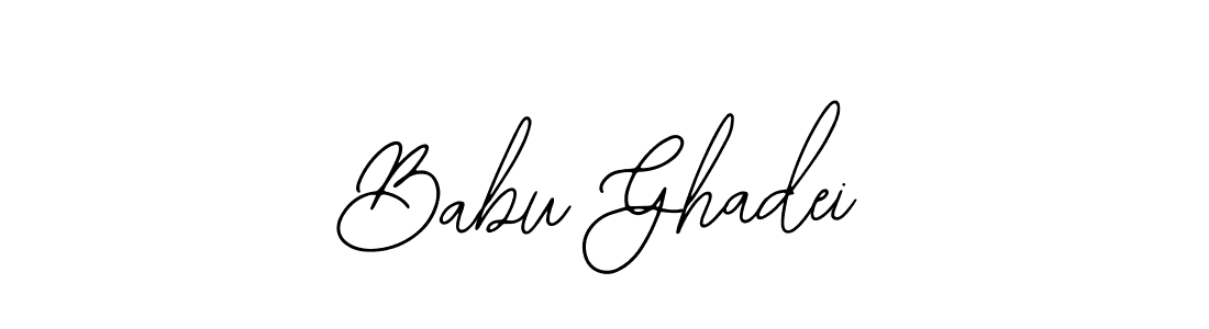 Use a signature maker to create a handwritten signature online. With this signature software, you can design (Bearetta-2O07w) your own signature for name Babu Ghadei. Babu Ghadei signature style 12 images and pictures png