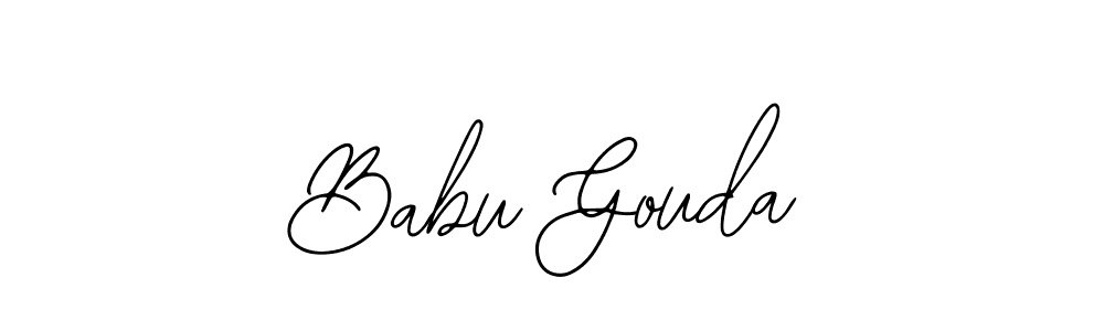 Design your own signature with our free online signature maker. With this signature software, you can create a handwritten (Bearetta-2O07w) signature for name Babu Gouda. Babu Gouda signature style 12 images and pictures png