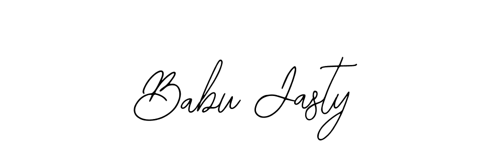 Babu Jasty stylish signature style. Best Handwritten Sign (Bearetta-2O07w) for my name. Handwritten Signature Collection Ideas for my name Babu Jasty. Babu Jasty signature style 12 images and pictures png