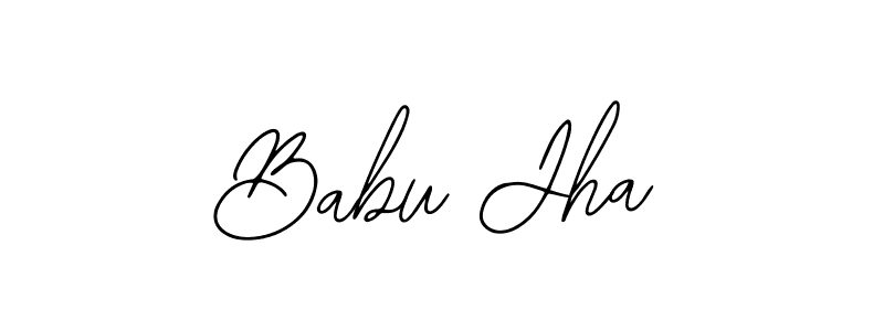 Design your own signature with our free online signature maker. With this signature software, you can create a handwritten (Bearetta-2O07w) signature for name Babu Jha. Babu Jha signature style 12 images and pictures png