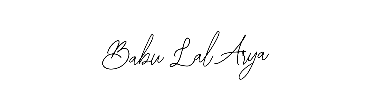The best way (Bearetta-2O07w) to make a short signature is to pick only two or three words in your name. The name Babu Lal Arya include a total of six letters. For converting this name. Babu Lal Arya signature style 12 images and pictures png