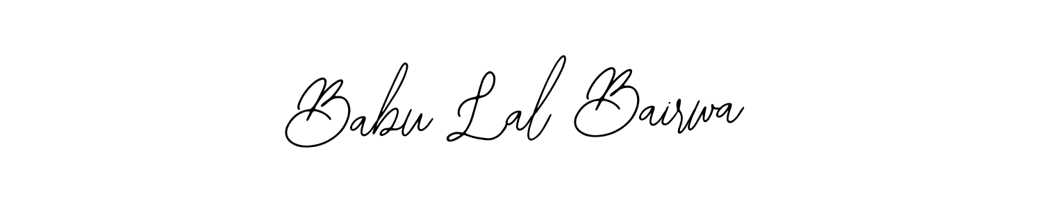 How to make Babu Lal Bairwa name signature. Use Bearetta-2O07w style for creating short signs online. This is the latest handwritten sign. Babu Lal Bairwa signature style 12 images and pictures png