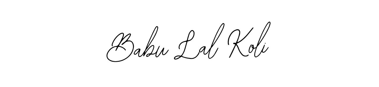 You should practise on your own different ways (Bearetta-2O07w) to write your name (Babu Lal Koli) in signature. don't let someone else do it for you. Babu Lal Koli signature style 12 images and pictures png