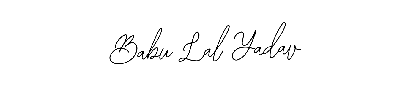 Design your own signature with our free online signature maker. With this signature software, you can create a handwritten (Bearetta-2O07w) signature for name Babu Lal Yadav. Babu Lal Yadav signature style 12 images and pictures png