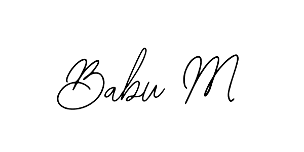 How to Draw Babu M signature style? Bearetta-2O07w is a latest design signature styles for name Babu M. Babu M signature style 12 images and pictures png