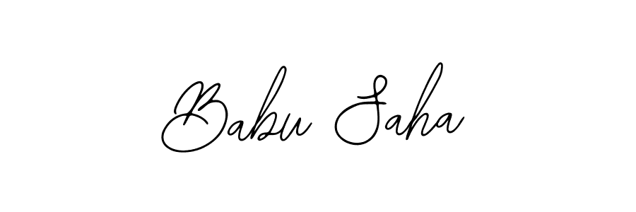 The best way (Bearetta-2O07w) to make a short signature is to pick only two or three words in your name. The name Babu Saha include a total of six letters. For converting this name. Babu Saha signature style 12 images and pictures png