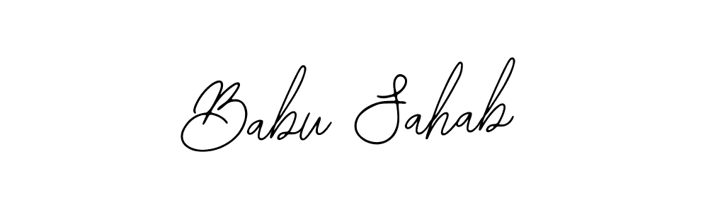 if you are searching for the best signature style for your name Babu Sahab. so please give up your signature search. here we have designed multiple signature styles  using Bearetta-2O07w. Babu Sahab signature style 12 images and pictures png