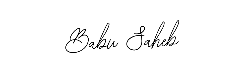 Use a signature maker to create a handwritten signature online. With this signature software, you can design (Bearetta-2O07w) your own signature for name Babu Saheb. Babu Saheb signature style 12 images and pictures png