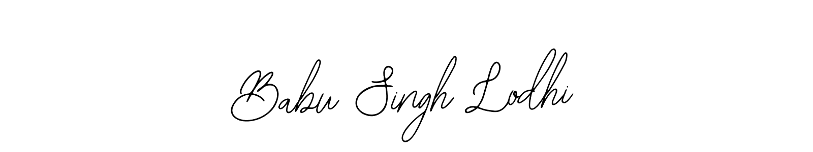 Use a signature maker to create a handwritten signature online. With this signature software, you can design (Bearetta-2O07w) your own signature for name Babu Singh Lodhi. Babu Singh Lodhi signature style 12 images and pictures png