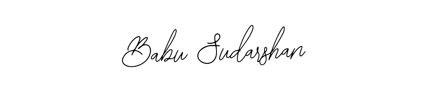 Similarly Bearetta-2O07w is the best handwritten signature design. Signature creator online .You can use it as an online autograph creator for name Babu Sudarshan. Babu Sudarshan signature style 12 images and pictures png