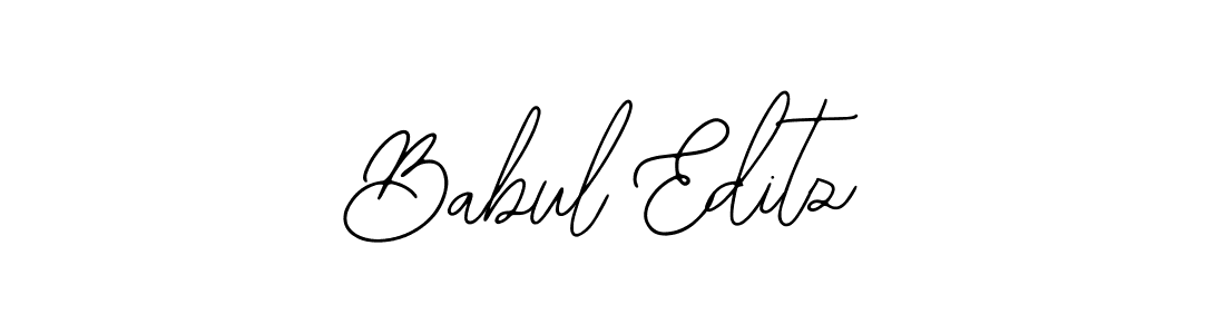 Use a signature maker to create a handwritten signature online. With this signature software, you can design (Bearetta-2O07w) your own signature for name Babul Editz. Babul Editz signature style 12 images and pictures png