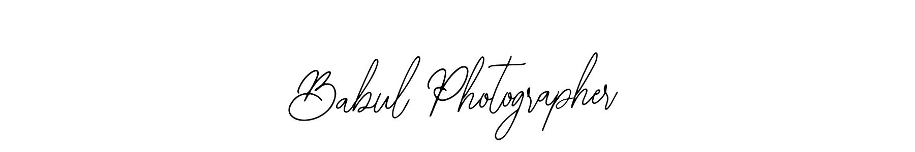 Create a beautiful signature design for name Babul Photographer. With this signature (Bearetta-2O07w) fonts, you can make a handwritten signature for free. Babul Photographer signature style 12 images and pictures png