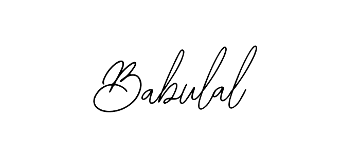 You should practise on your own different ways (Bearetta-2O07w) to write your name (Babulal) in signature. don't let someone else do it for you. Babulal signature style 12 images and pictures png