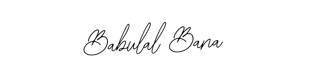 How to make Babulal Bana name signature. Use Bearetta-2O07w style for creating short signs online. This is the latest handwritten sign. Babulal Bana signature style 12 images and pictures png