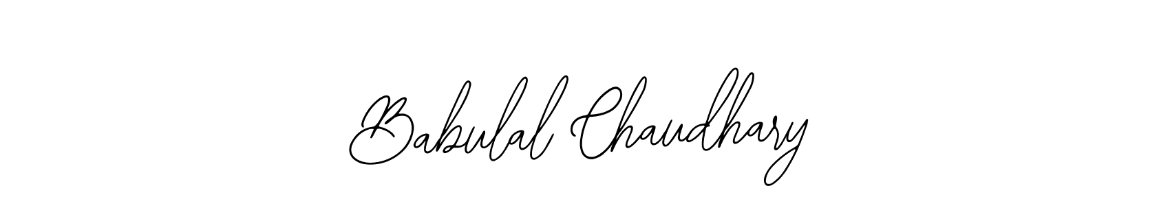 Use a signature maker to create a handwritten signature online. With this signature software, you can design (Bearetta-2O07w) your own signature for name Babulal Chaudhary. Babulal Chaudhary signature style 12 images and pictures png