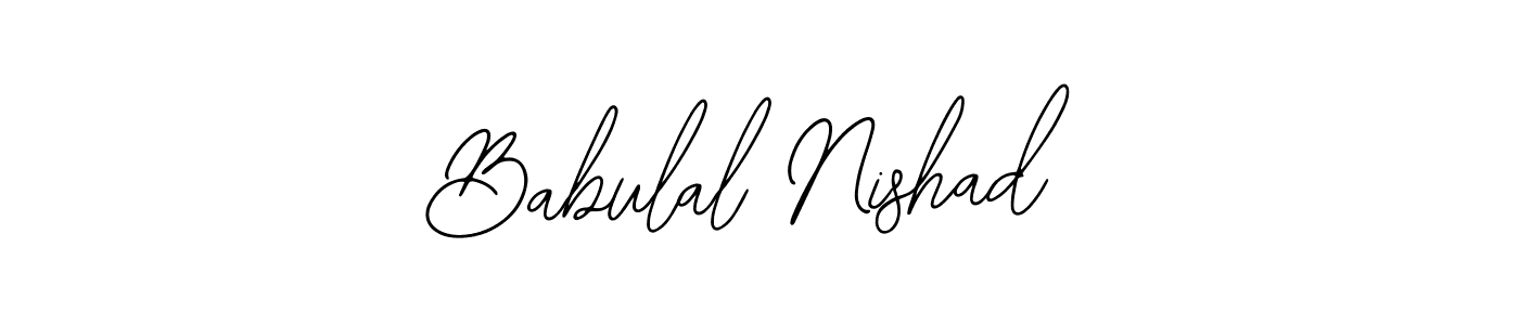 if you are searching for the best signature style for your name Babulal Nishad. so please give up your signature search. here we have designed multiple signature styles  using Bearetta-2O07w. Babulal Nishad signature style 12 images and pictures png