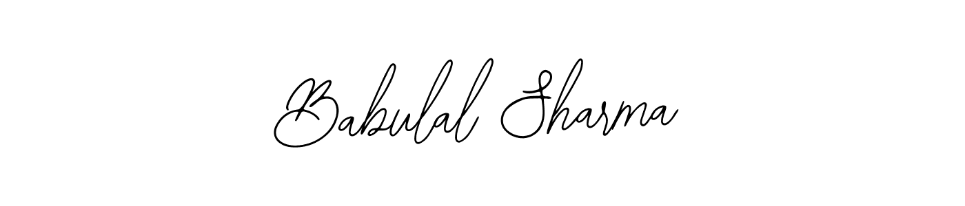 Design your own signature with our free online signature maker. With this signature software, you can create a handwritten (Bearetta-2O07w) signature for name Babulal Sharma. Babulal Sharma signature style 12 images and pictures png