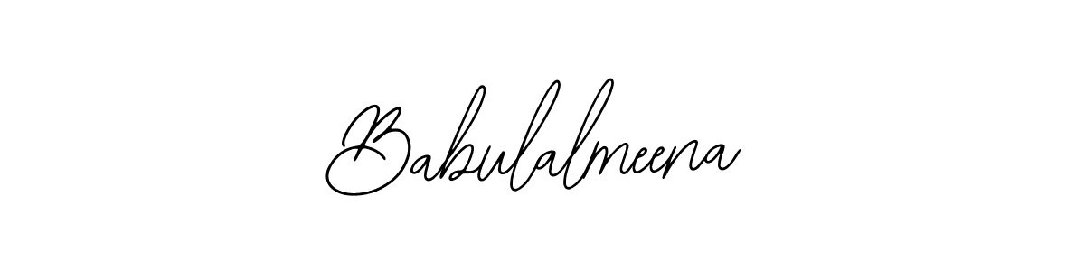 Bearetta-2O07w is a professional signature style that is perfect for those who want to add a touch of class to their signature. It is also a great choice for those who want to make their signature more unique. Get Babulalmeena name to fancy signature for free. Babulalmeena signature style 12 images and pictures png