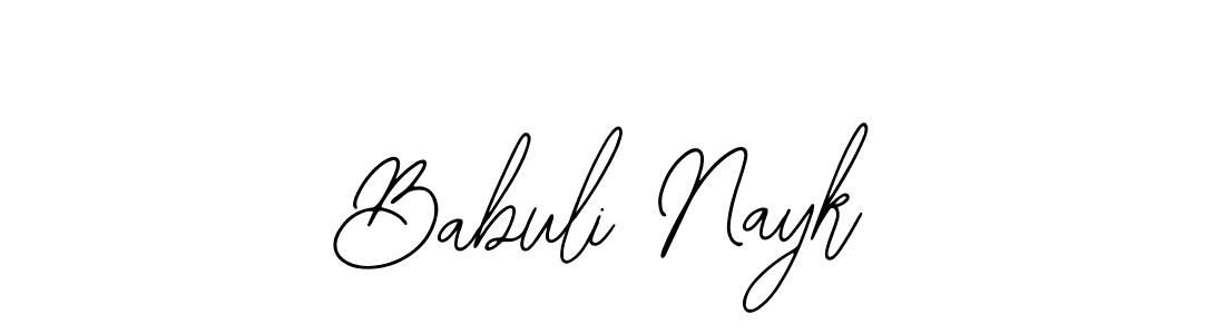 Design your own signature with our free online signature maker. With this signature software, you can create a handwritten (Bearetta-2O07w) signature for name Babuli Nayk. Babuli Nayk signature style 12 images and pictures png