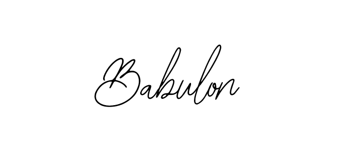 You should practise on your own different ways (Bearetta-2O07w) to write your name (Babulon) in signature. don't let someone else do it for you. Babulon signature style 12 images and pictures png