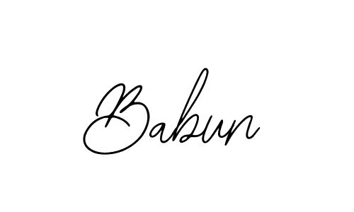 Use a signature maker to create a handwritten signature online. With this signature software, you can design (Bearetta-2O07w) your own signature for name Babun. Babun signature style 12 images and pictures png