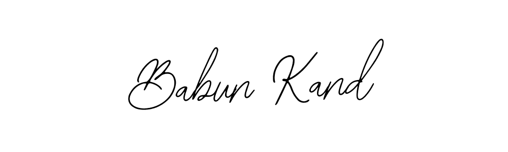 Use a signature maker to create a handwritten signature online. With this signature software, you can design (Bearetta-2O07w) your own signature for name Babun Kand. Babun Kand signature style 12 images and pictures png