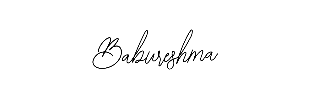 How to make Babureshma name signature. Use Bearetta-2O07w style for creating short signs online. This is the latest handwritten sign. Babureshma signature style 12 images and pictures png