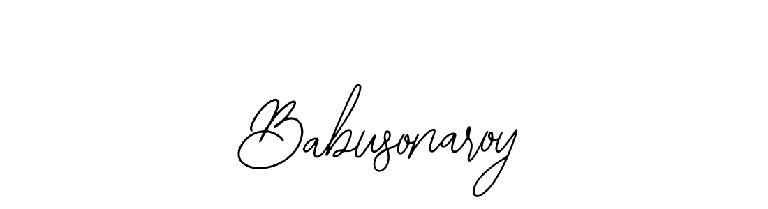 How to make Babusonaroy name signature. Use Bearetta-2O07w style for creating short signs online. This is the latest handwritten sign. Babusonaroy signature style 12 images and pictures png