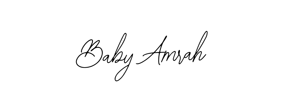Design your own signature with our free online signature maker. With this signature software, you can create a handwritten (Bearetta-2O07w) signature for name Baby Amrah. Baby Amrah signature style 12 images and pictures png
