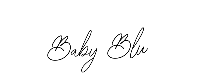 Use a signature maker to create a handwritten signature online. With this signature software, you can design (Bearetta-2O07w) your own signature for name Baby Blu. Baby Blu signature style 12 images and pictures png