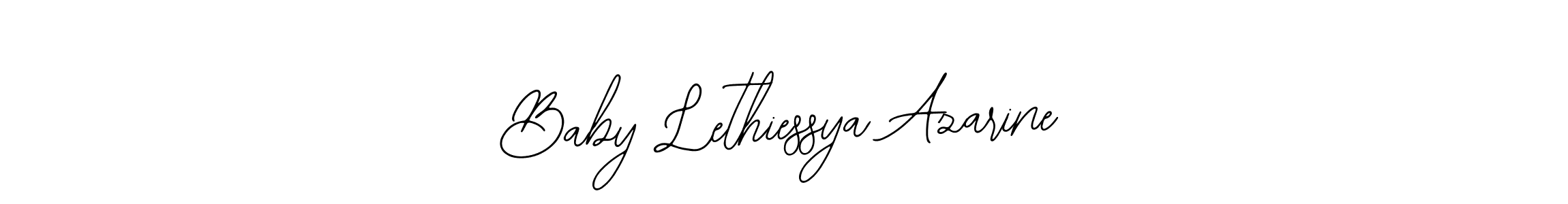 Make a short Baby Lethiessya Azarine signature style. Manage your documents anywhere anytime using Bearetta-2O07w. Create and add eSignatures, submit forms, share and send files easily. Baby Lethiessya Azarine signature style 12 images and pictures png