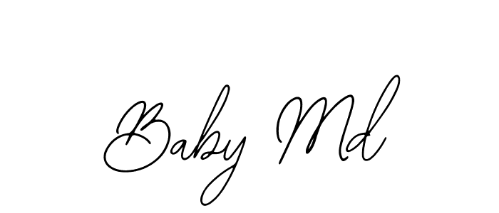 How to make Baby Md name signature. Use Bearetta-2O07w style for creating short signs online. This is the latest handwritten sign. Baby Md signature style 12 images and pictures png
