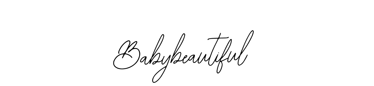 The best way (Bearetta-2O07w) to make a short signature is to pick only two or three words in your name. The name Babybeautiful include a total of six letters. For converting this name. Babybeautiful signature style 12 images and pictures png