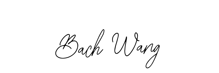 It looks lik you need a new signature style for name Bach Wang. Design unique handwritten (Bearetta-2O07w) signature with our free signature maker in just a few clicks. Bach Wang signature style 12 images and pictures png