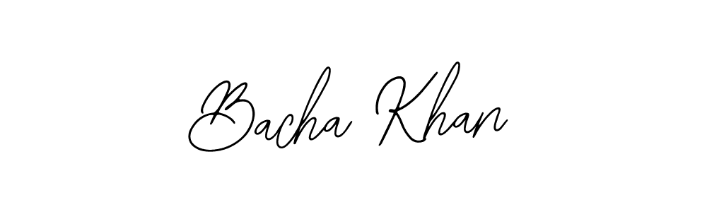 Similarly Bearetta-2O07w is the best handwritten signature design. Signature creator online .You can use it as an online autograph creator for name Bacha Khan. Bacha Khan signature style 12 images and pictures png