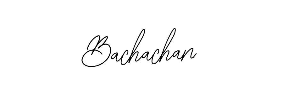 Design your own signature with our free online signature maker. With this signature software, you can create a handwritten (Bearetta-2O07w) signature for name Bachachan. Bachachan signature style 12 images and pictures png