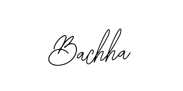 How to make Bachha name signature. Use Bearetta-2O07w style for creating short signs online. This is the latest handwritten sign. Bachha signature style 12 images and pictures png