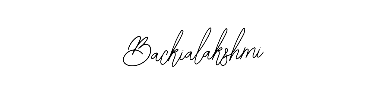 How to make Backialakshmi name signature. Use Bearetta-2O07w style for creating short signs online. This is the latest handwritten sign. Backialakshmi signature style 12 images and pictures png
