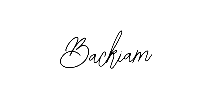 Backiam stylish signature style. Best Handwritten Sign (Bearetta-2O07w) for my name. Handwritten Signature Collection Ideas for my name Backiam. Backiam signature style 12 images and pictures png