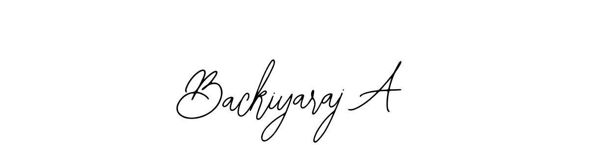 Also You can easily find your signature by using the search form. We will create Backiyaraj A name handwritten signature images for you free of cost using Bearetta-2O07w sign style. Backiyaraj A signature style 12 images and pictures png