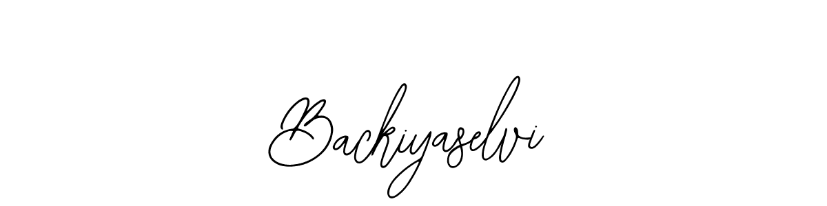 Use a signature maker to create a handwritten signature online. With this signature software, you can design (Bearetta-2O07w) your own signature for name Backiyaselvi. Backiyaselvi signature style 12 images and pictures png