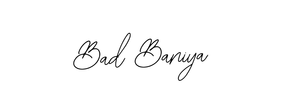 Bad Baniya stylish signature style. Best Handwritten Sign (Bearetta-2O07w) for my name. Handwritten Signature Collection Ideas for my name Bad Baniya. Bad Baniya signature style 12 images and pictures png