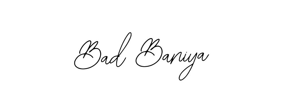 Also we have Bad Baniya name is the best signature style. Create professional handwritten signature collection using Bearetta-2O07w autograph style. Bad Baniya signature style 12 images and pictures png