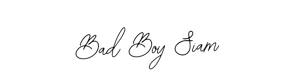 The best way (Bearetta-2O07w) to make a short signature is to pick only two or three words in your name. The name Bad Boy Siam include a total of six letters. For converting this name. Bad Boy Siam signature style 12 images and pictures png