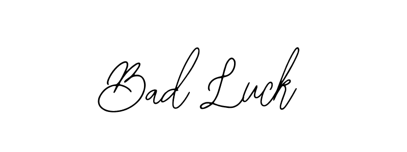 Create a beautiful signature design for name Bad Luck. With this signature (Bearetta-2O07w) fonts, you can make a handwritten signature for free. Bad Luck signature style 12 images and pictures png