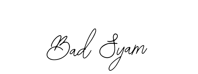 The best way (Bearetta-2O07w) to make a short signature is to pick only two or three words in your name. The name Bad Syam include a total of six letters. For converting this name. Bad Syam signature style 12 images and pictures png