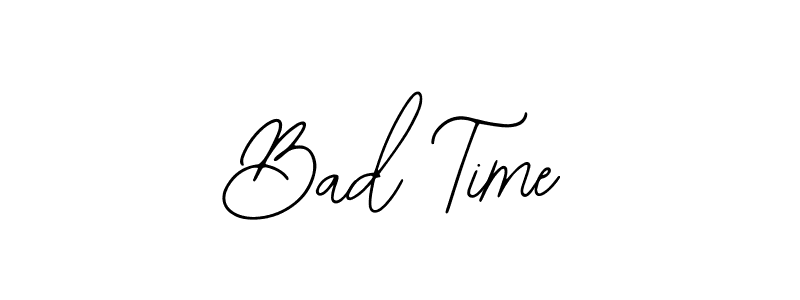 The best way (Bearetta-2O07w) to make a short signature is to pick only two or three words in your name. The name Bad Time include a total of six letters. For converting this name. Bad Time signature style 12 images and pictures png