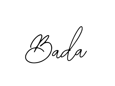 Use a signature maker to create a handwritten signature online. With this signature software, you can design (Bearetta-2O07w) your own signature for name Bada. Bada signature style 12 images and pictures png