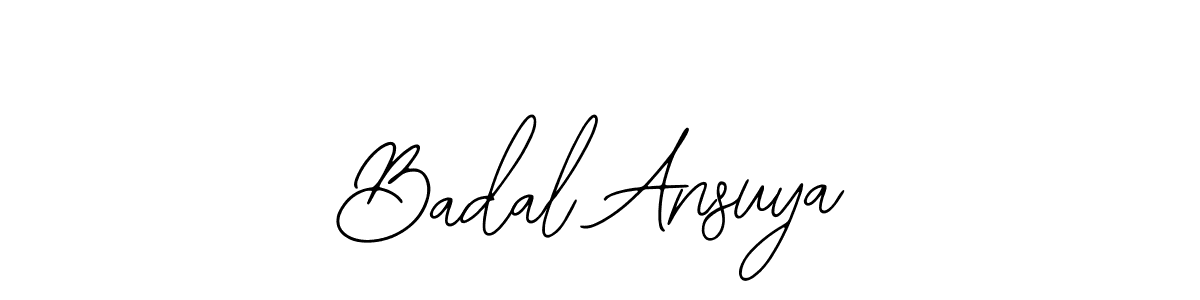 Also we have Badal Ansuya name is the best signature style. Create professional handwritten signature collection using Bearetta-2O07w autograph style. Badal Ansuya signature style 12 images and pictures png