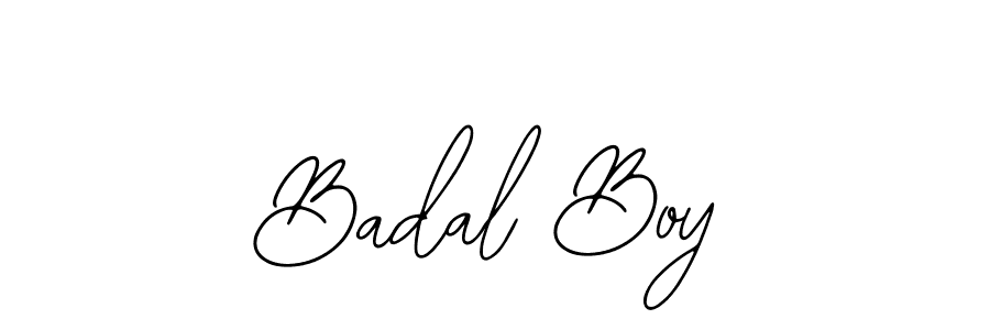How to make Badal Boy name signature. Use Bearetta-2O07w style for creating short signs online. This is the latest handwritten sign. Badal Boy signature style 12 images and pictures png